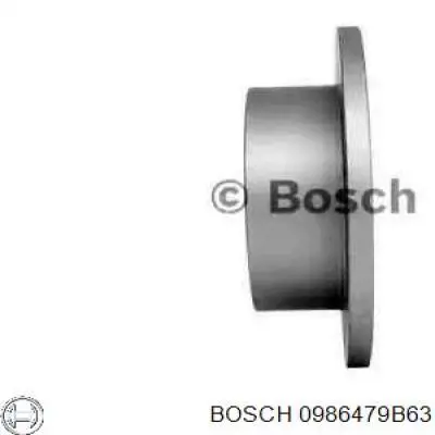 0 986 479 B63 Bosch disco de freno trasero