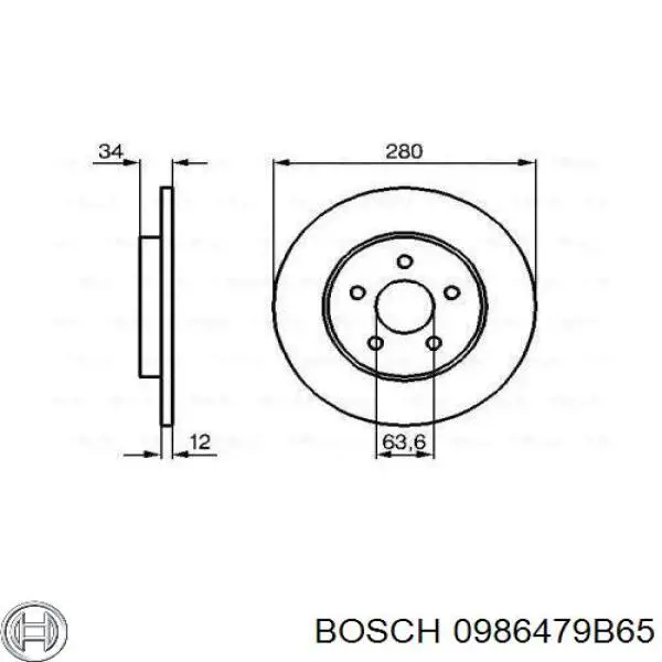 Disco de freno trasero Jaguar X-type CF1