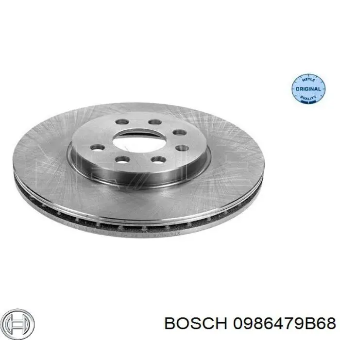 0 986 479 B68 Bosch disco de freno delantero