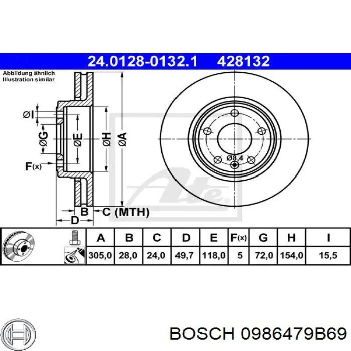 Freno de disco delantero Renault Trafic 2 FL