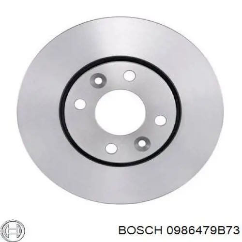 0986479B73 Bosch disco de freno delantero