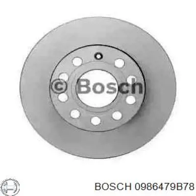 0986479B78 Bosch disco de freno trasero