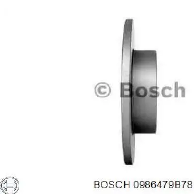 Comprar 0986479B78 Bosch Disco de freno trasero