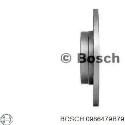 0986479B79 Bosch disco de freno delantero