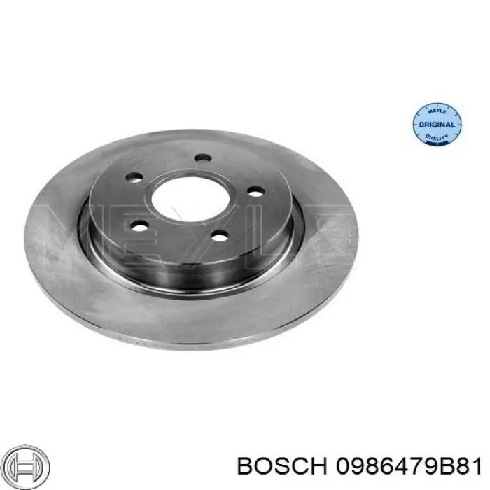 Disco de freno trasero Volvo V40 525, 526