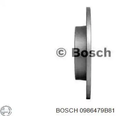0986479B81 Bosch disco de freno trasero