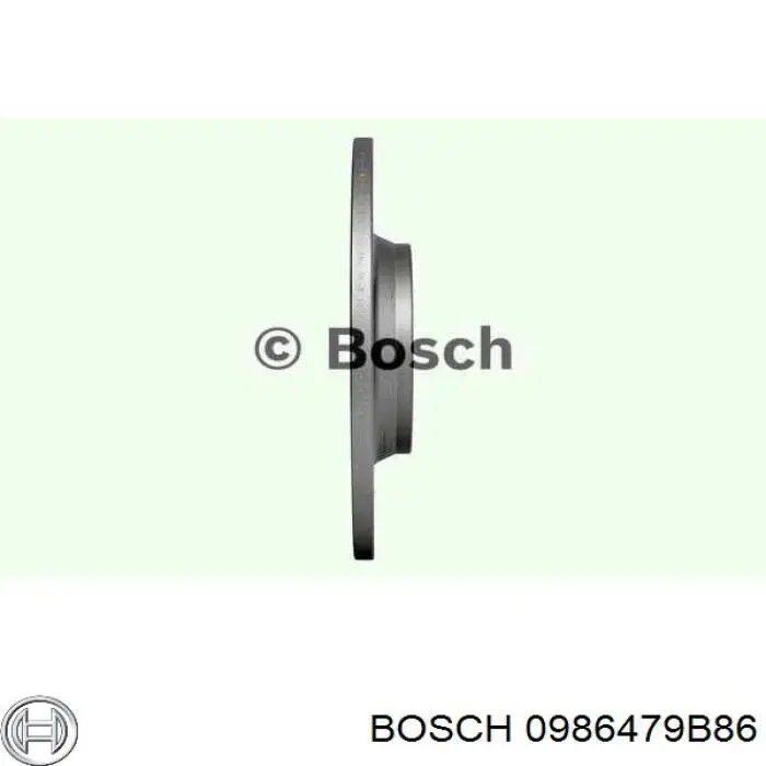0986479B86 Bosch disco de freno trasero