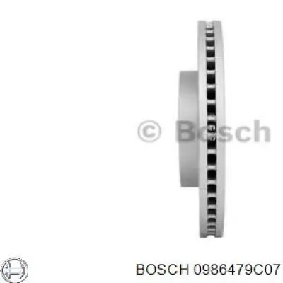 0986479C07 Bosch disco de freno delantero