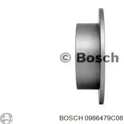 0986479C08 Bosch disco de freno trasero