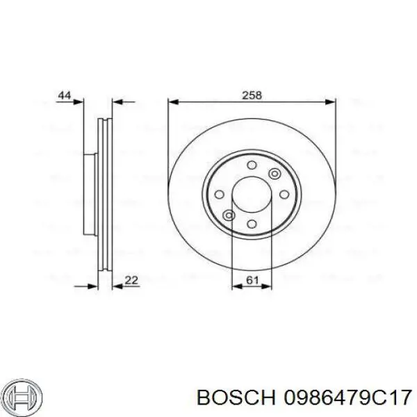 Disco de freno delantero Japan Parts DI052C