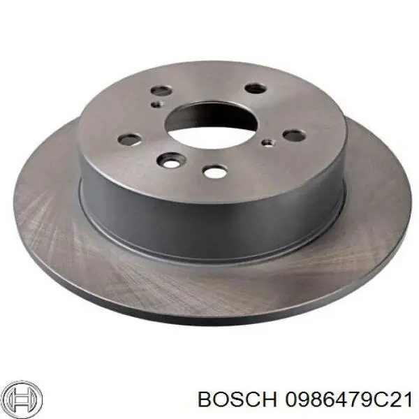 0986479C21 Bosch disco de freno trasero