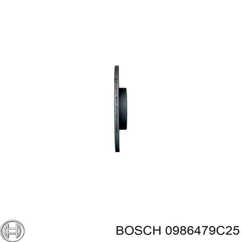 0 986 479 C25 Bosch disco de freno trasero