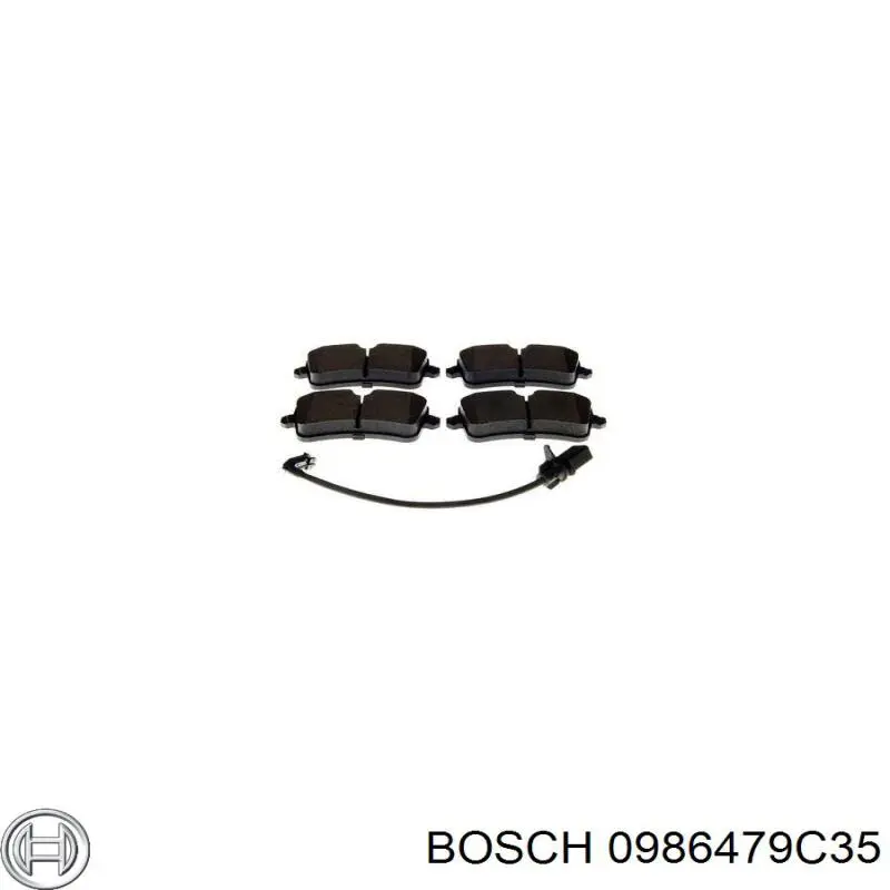 0986479C35 Bosch disco de freno delantero