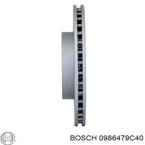 0986479C40 Bosch disco de freno delantero