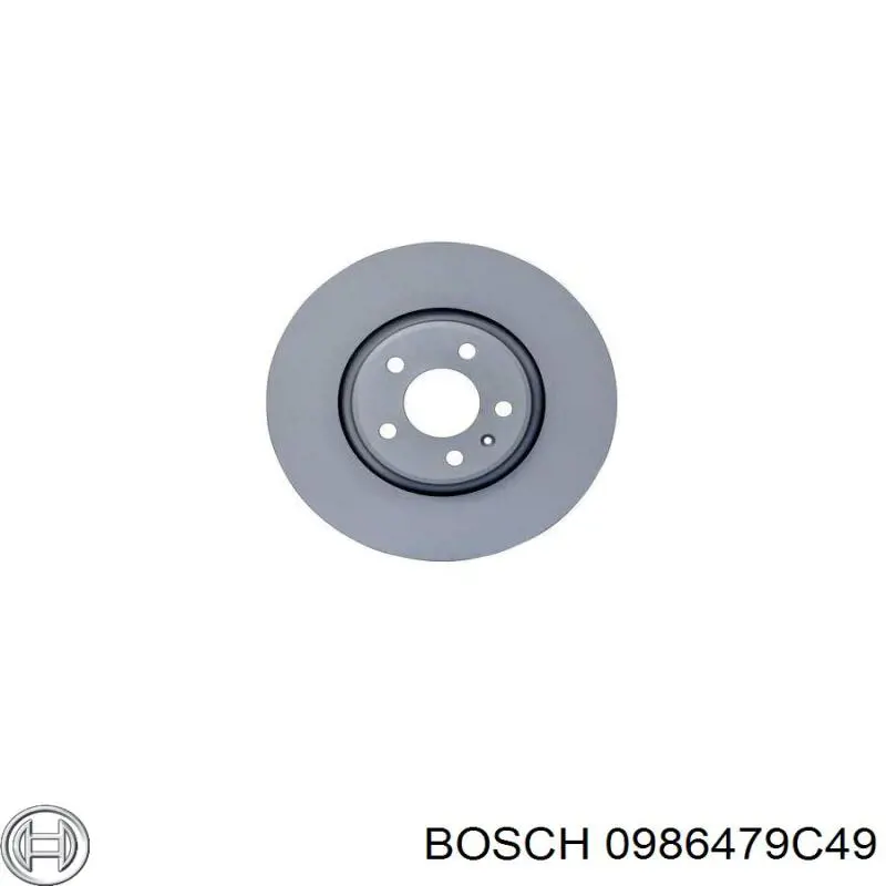 0986479C49 Bosch disco de freno delantero
