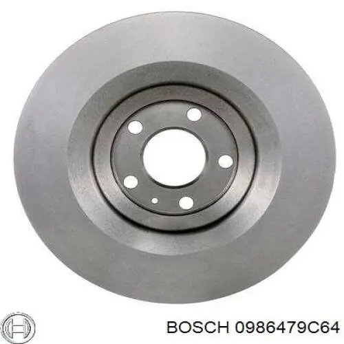 0 986 479 C64 Bosch disco de freno trasero