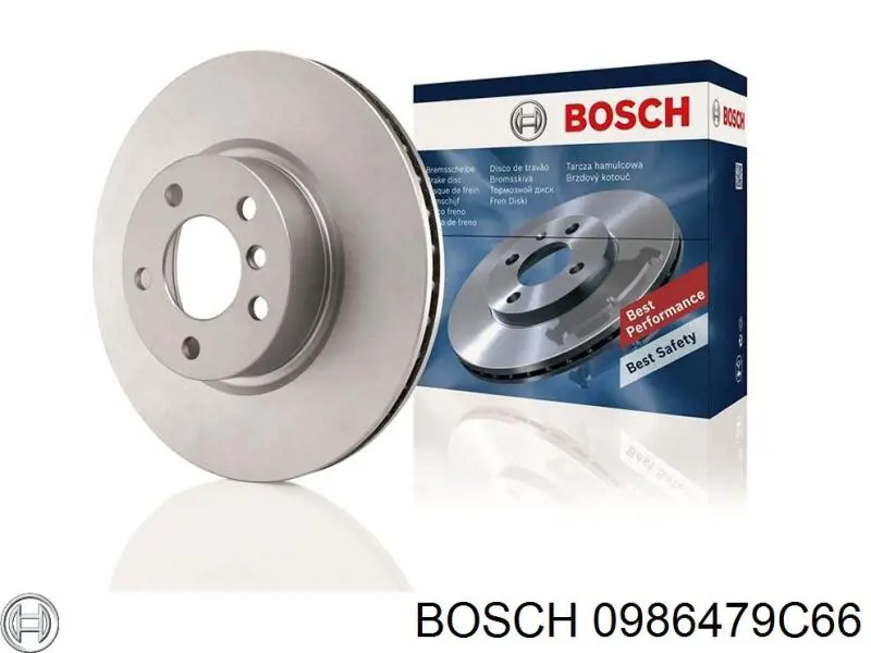 0986479C66 Bosch disco de freno trasero