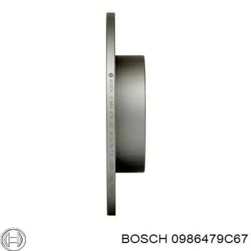 0 986 479 C67 Bosch disco de freno trasero