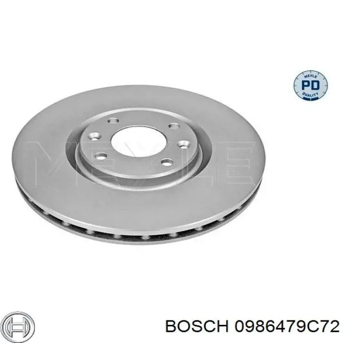 0 986 479 C72 Bosch freno de disco delantero