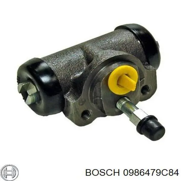 0986479C84 Bosch disco de freno delantero