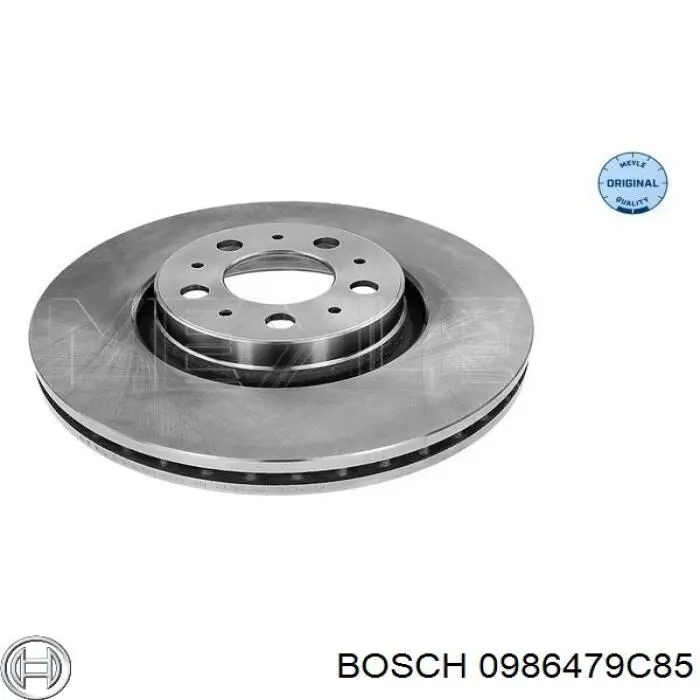 0986479C85 Bosch freno de disco delantero