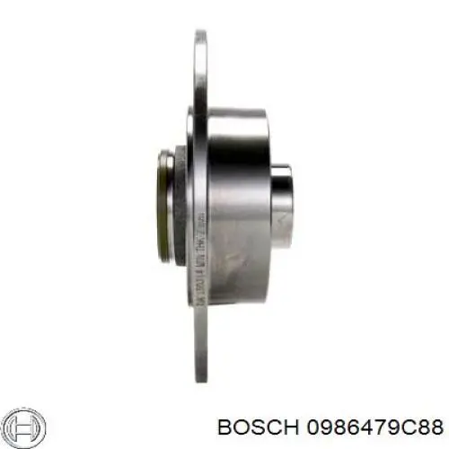 Disco de freno trasero 0986479C88 Bosch