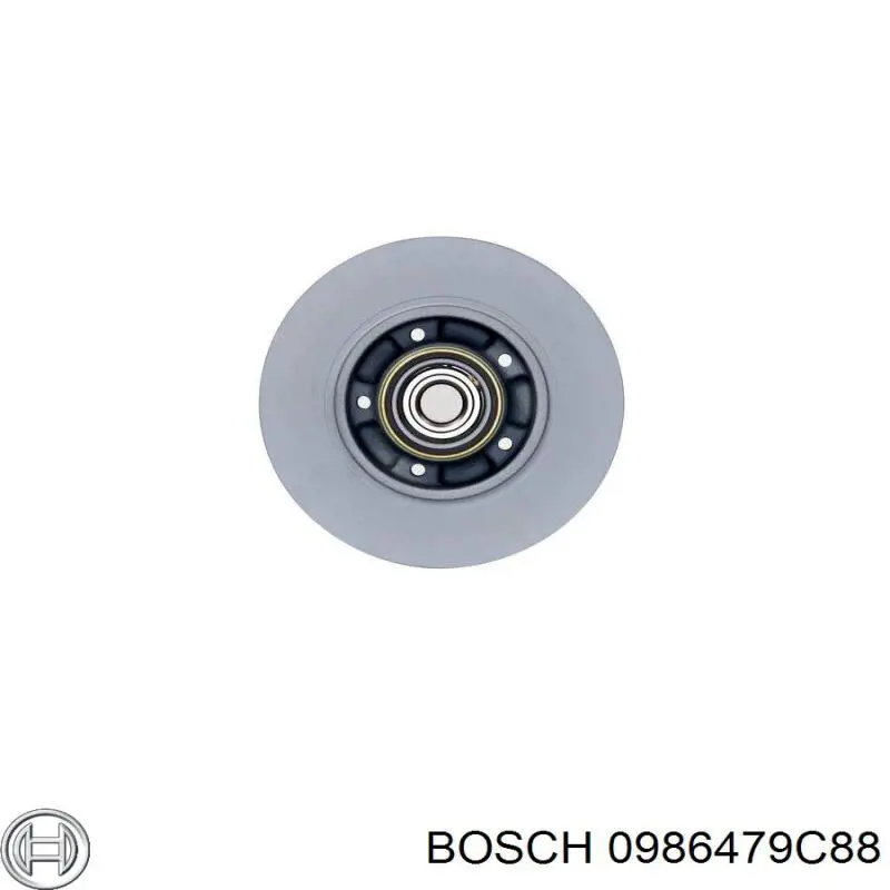 0 986 479 C88 Bosch disco de freno trasero