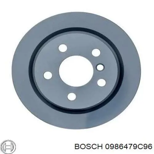 0 986 479 C96 Bosch disco de freno trasero