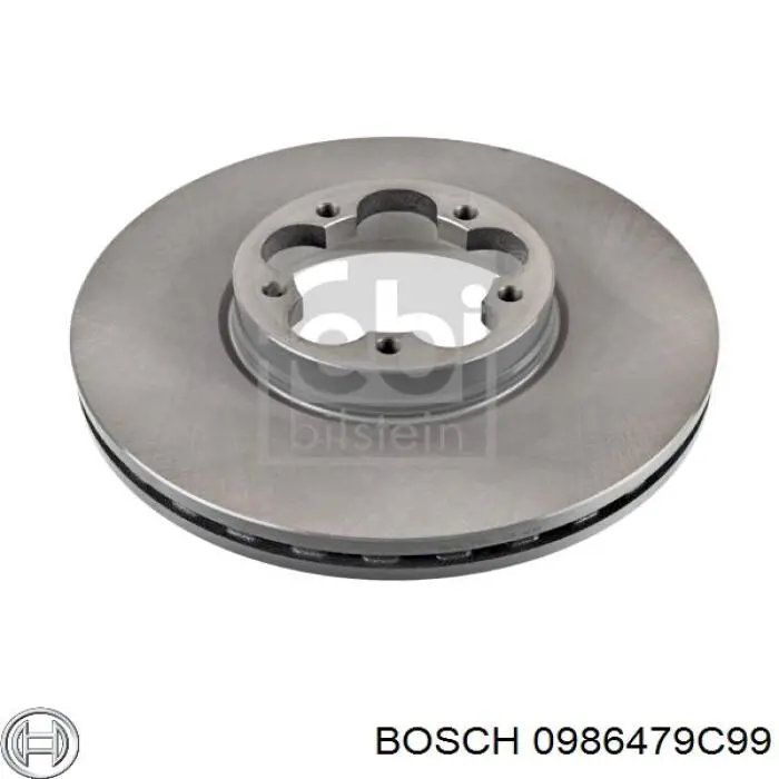 0986479C99 Bosch freno de disco delantero