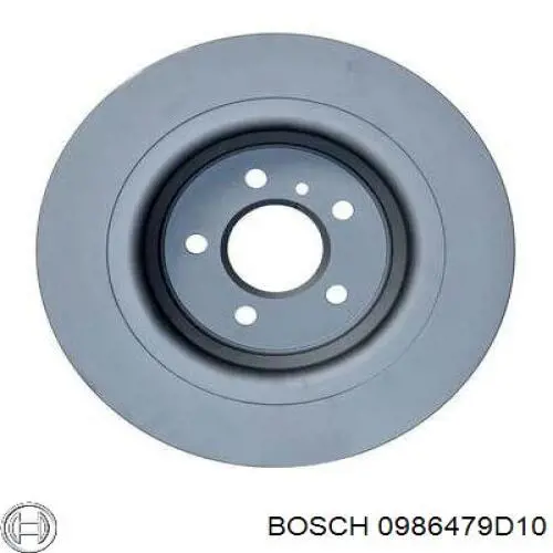 0986479D10 Bosch disco de freno trasero