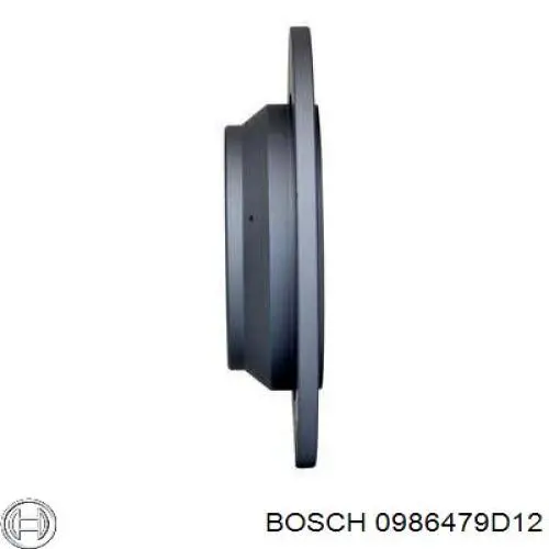 0986479D12 Bosch disco de freno trasero