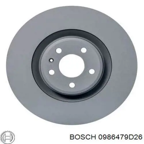 0986479D26 Bosch freno de disco delantero