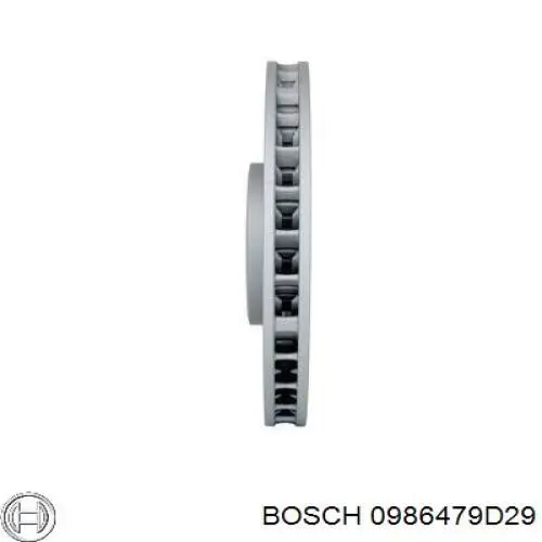 0986479D29 Bosch disco de freno delantero
