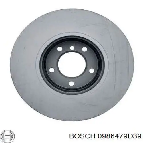 0986479D39 Bosch freno de disco delantero