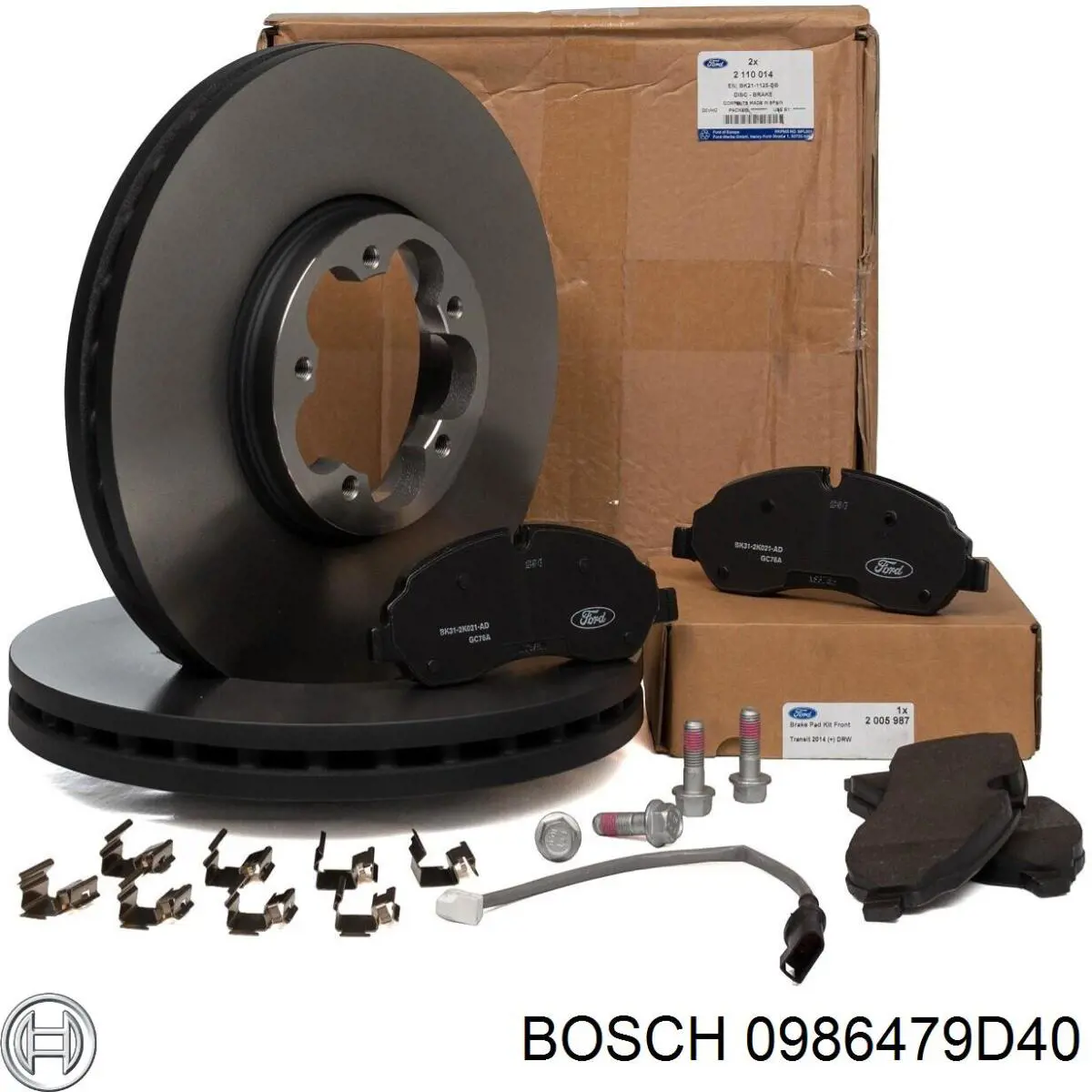 Disco de freno 0986479D40 Bosch
