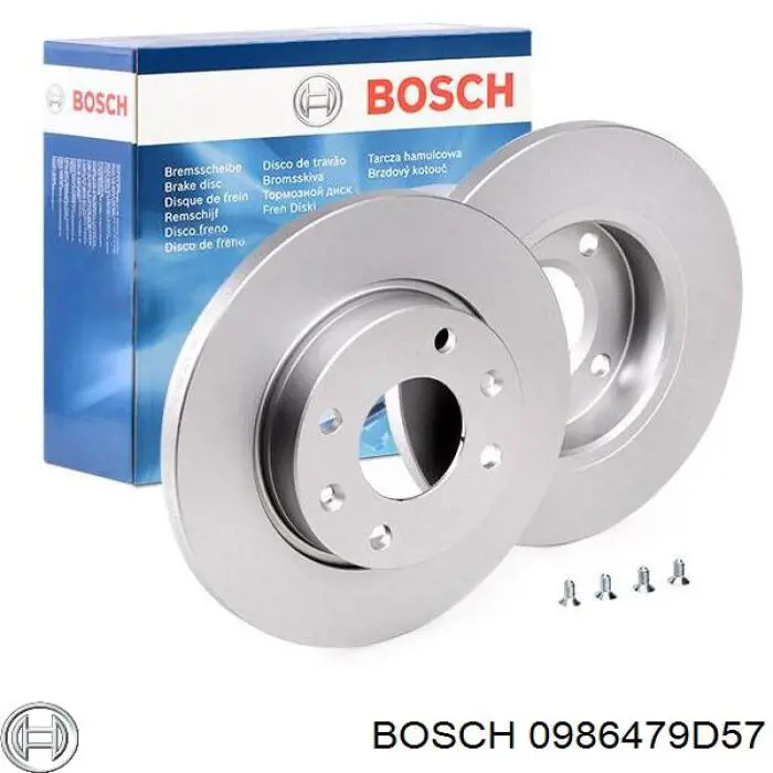 0986479D57 Bosch freno de disco delantero