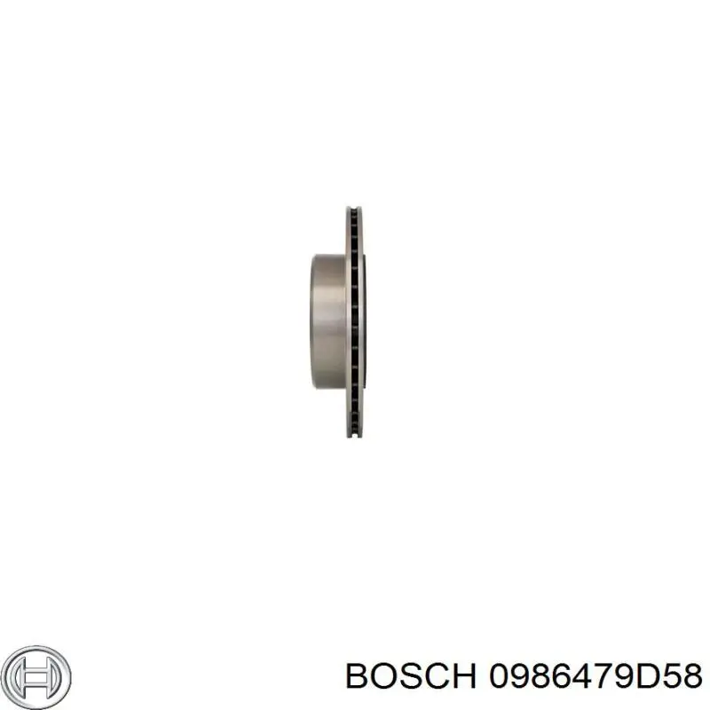 0986479D58 Bosch disco de freno trasero