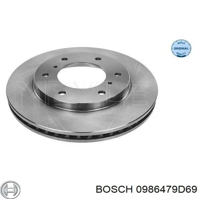 0986479D69 Bosch freno de disco delantero