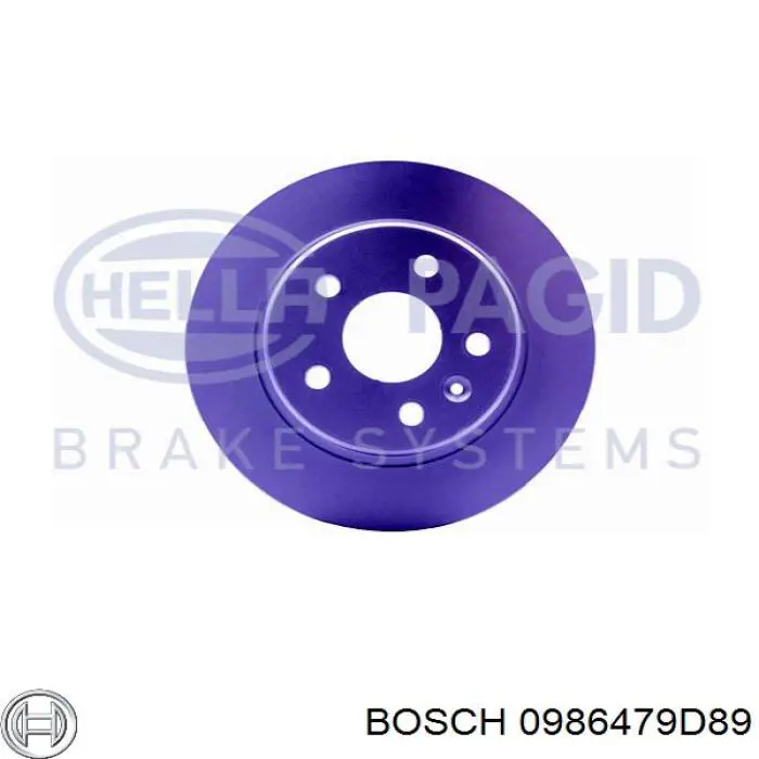 0986479D89 Bosch disco de freno trasero