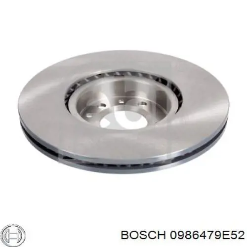 0986479E52 Bosch disco de freno delantero