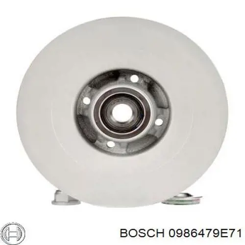 0986479E71 Bosch disco de freno trasero