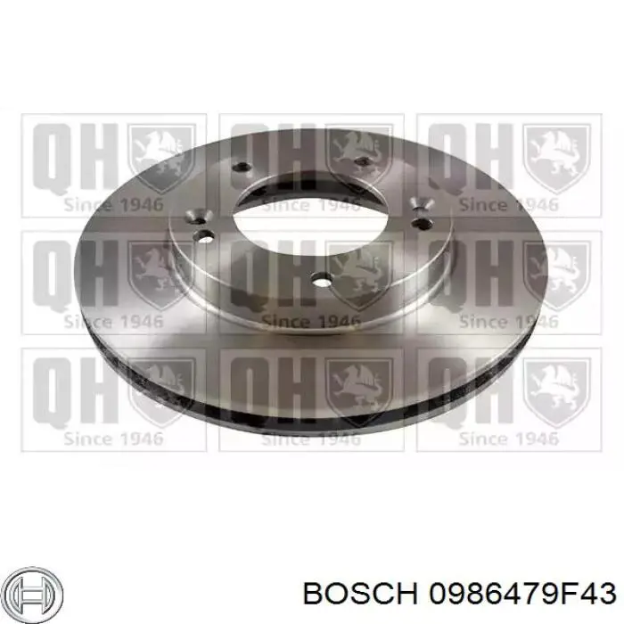Comprar 0986479F43 Bosch Disco de freno trasero