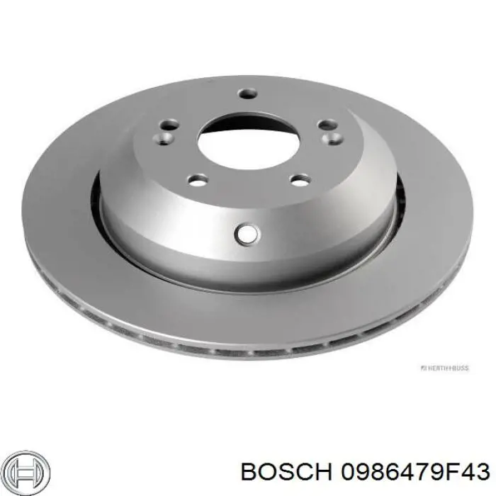 0986479F43 Bosch disco de freno trasero