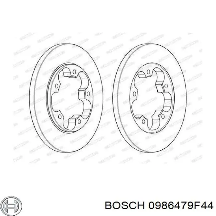 Comprar 0986479F44 Bosch Disco de freno trasero