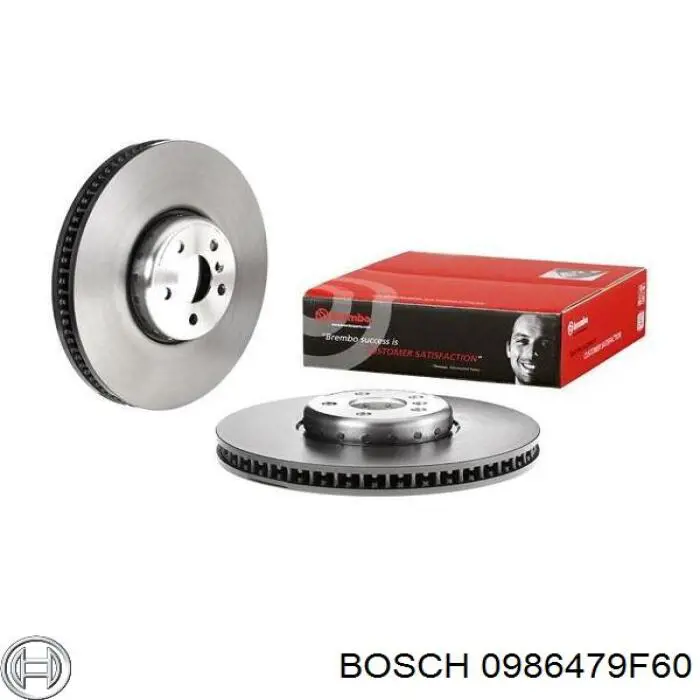 0986479F60 Bosch disco de freno trasero