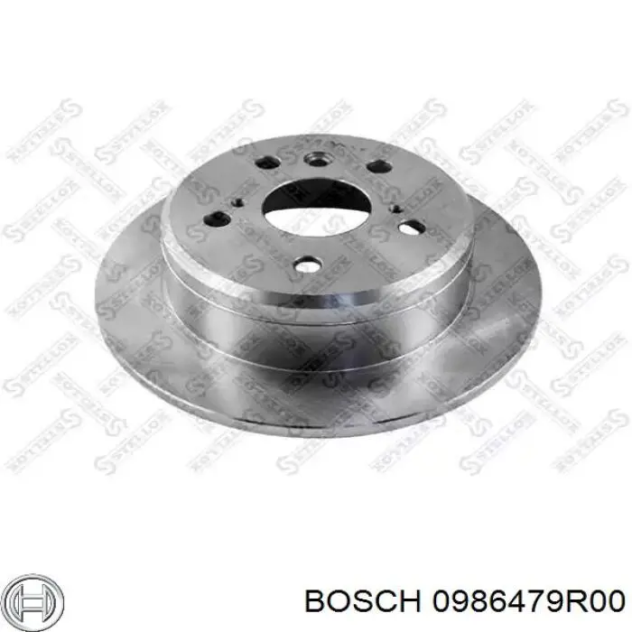 Comprar 0986479R00 Bosch Disco de freno trasero