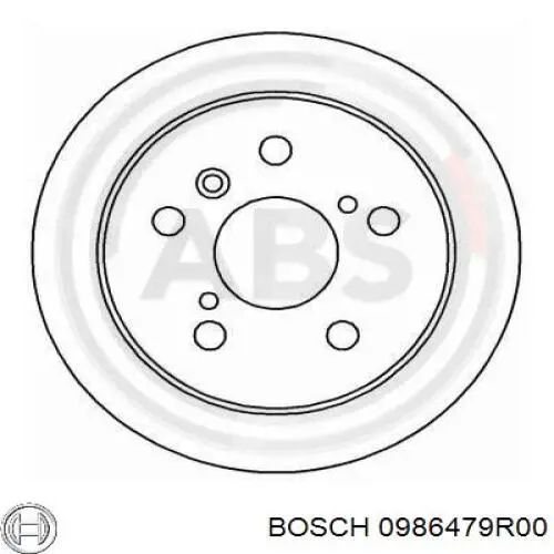 0986479R00 Bosch Freno de disco trasero