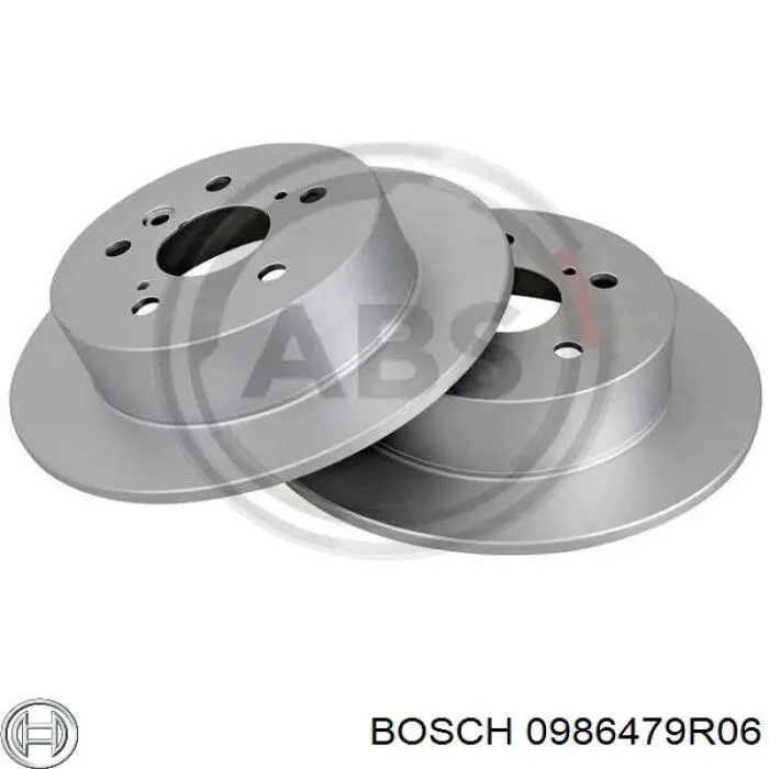 0986479R06 Bosch disco de freno trasero