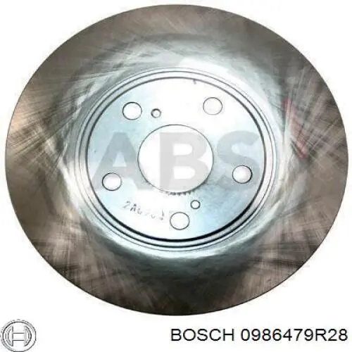 0986479R28 Bosch freno de disco delantero