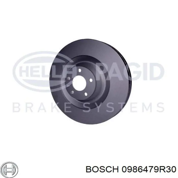 0986479R30 Bosch freno de disco delantero